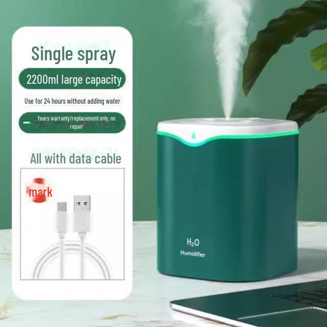 Umidificatore da scrivania a doppio spruzzo per aromaterapia e camere da letto grandi