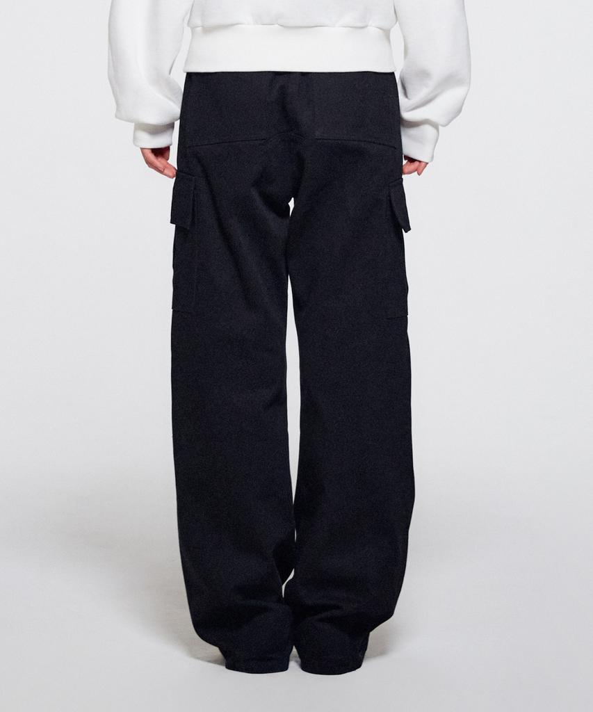 ERA Women Diagonal Cut Cargo Pants - Black