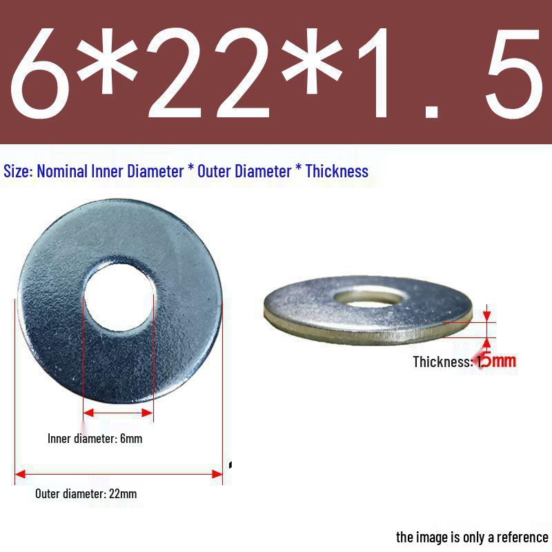 Galvanized Flat Metal Washer Spacer M3-M60