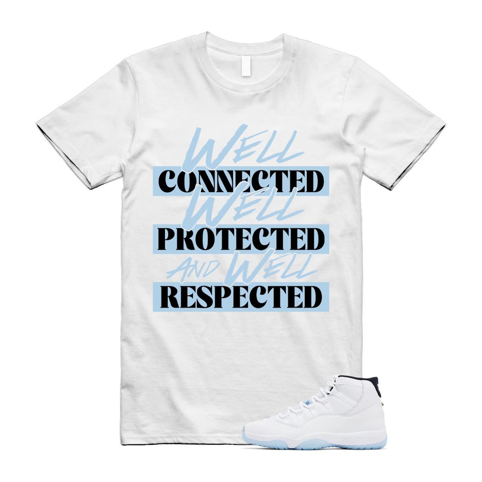 11 Legend Blue White Black 2024 T Shirt Match WELL 4XL