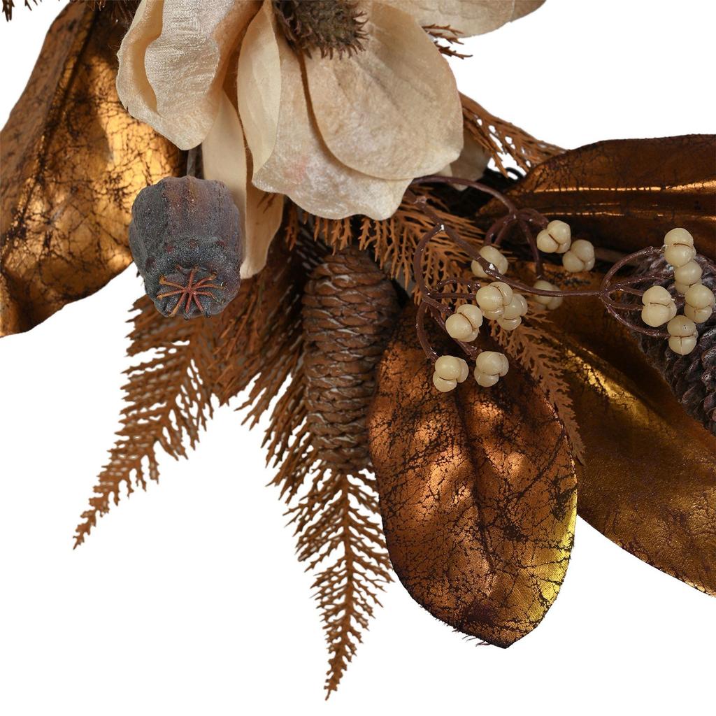 მაგნოლიის ნახევარგვირგვინი გირჩით 40 სმ