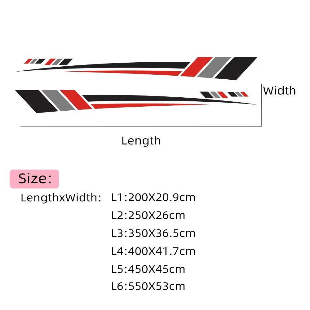 Strisce Adesive Laterali per Furgone/Camper/Auto per Personalizzazione