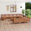 Day and Night - Day and Night Garden Furniture Set 13 Pieces Solid Pine Wood Honey Brown
