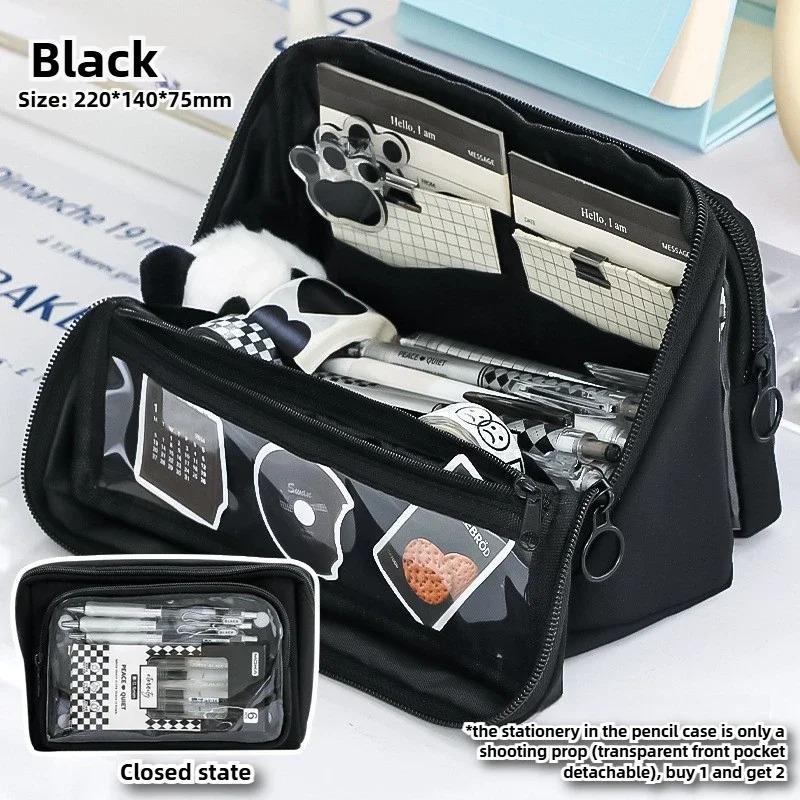Nine-layer Large-capacity Pencil Case Student Stationery Storage Box Simple Multi-functional Pencil Case Storage Bag