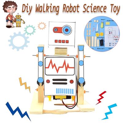 DIY Walking Robot Physical Science Experiment Toys for Kids Manual Assembly Model Kits Educational Toy Gifts