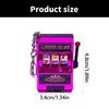 Miniature Fruit Slot Machines Keychain Charm Colorful Accessory for Bags Portable Entertainment Phone Chain Decoration