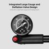 Black High Pressure Shock Pump Shock Pump with Gauge  Air Pressure Adjustment