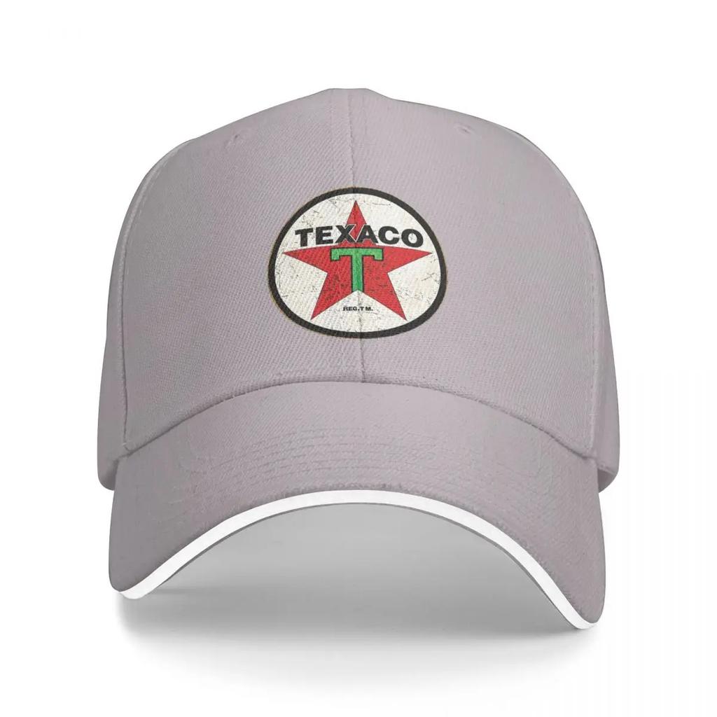Texaco Distressed Sign Cap Fashion Casual Baseball Caps Adjustable Hat Summer Unisex Baseball Hats Customizable Polychromatic