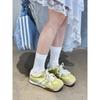 Leather retro women's spring new pair of shoelaces breathable and lightweight platform sports and leisure shoes