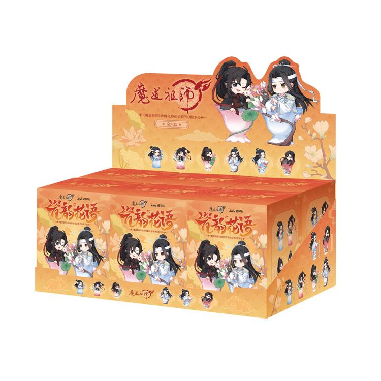 Original Mo Zao Zu Shi Blind Box Porcelain Rhyme Flower Language Series Q Version Anime Peripheral Weiwuxian Lanwangji Model Toy
