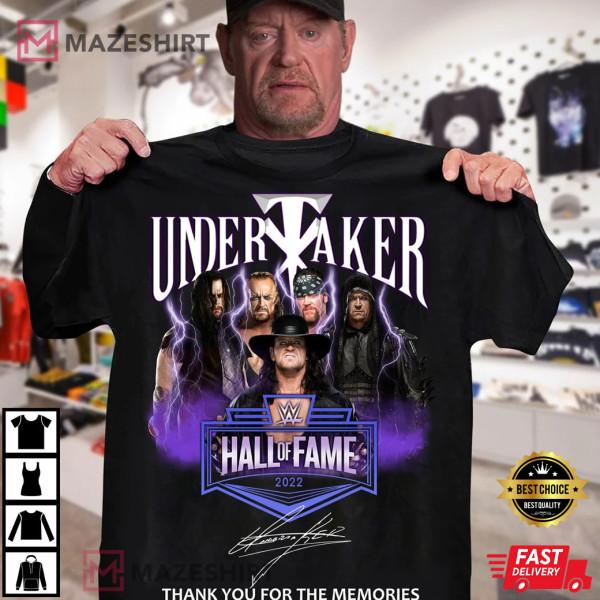 Undertaker Hall Of Fame 2022 T- Shirt Thank You For The Memories Gift For Fan Unisex T-Shirt S