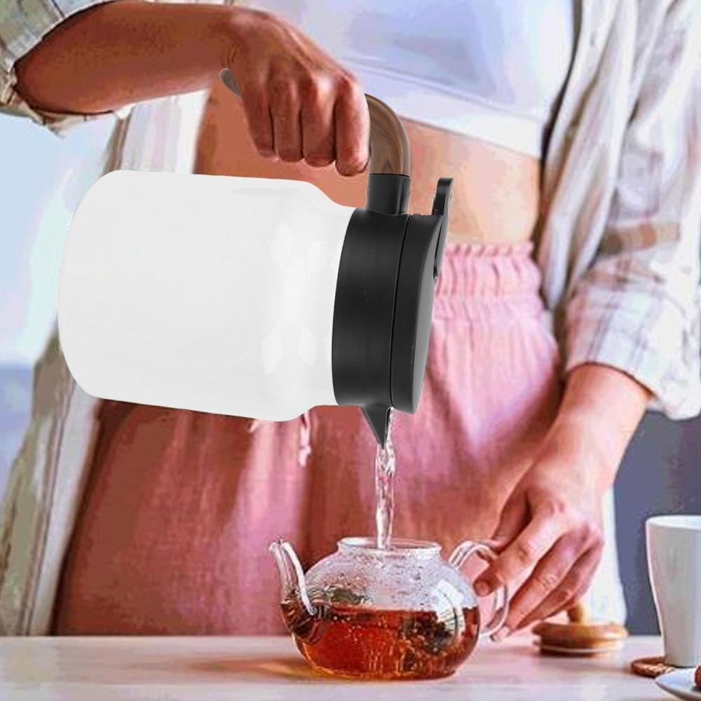 Stainless Steel Vacuum Insulated Tea Pot 1000ml Capacity Thermal Beverage Pitcher  Office Use