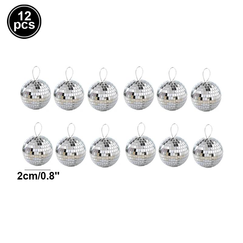 70s 80s 90s Disco Birthday Party Decoration Plastic Tablecloth Disco Mirror Ball Cake Topper Decoration Wedding Hanging Pendants
