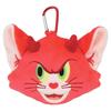 Factory Tom and Jerry Plush Zipper Mascot with Carabiner Devil Tom H192 X W125 X D55mm T's TJ-5546714AT
