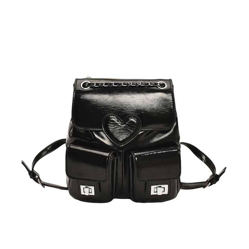 Kleiner Rucksack Mode Hoher Sinn Kettenrucksack Damen Neue Liebe Mehrfachtaschenrucksack