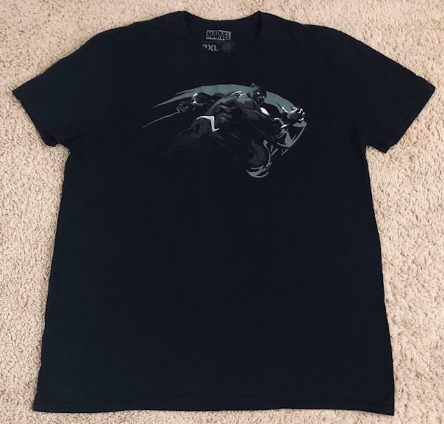 Marvel Comics Black Panther Loot Wear Exclusive Men s Black T-Shirt Size XXL S разноцветный