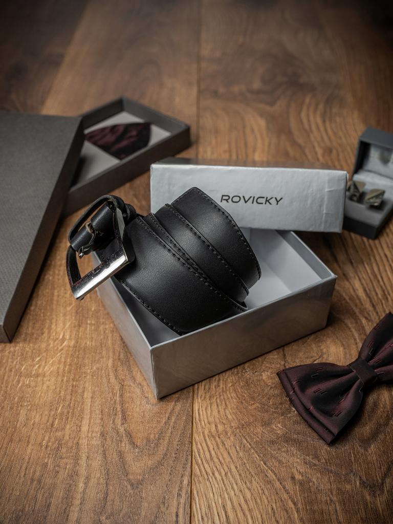 Men'S Leather Belt, Natural Leather, Exclusive