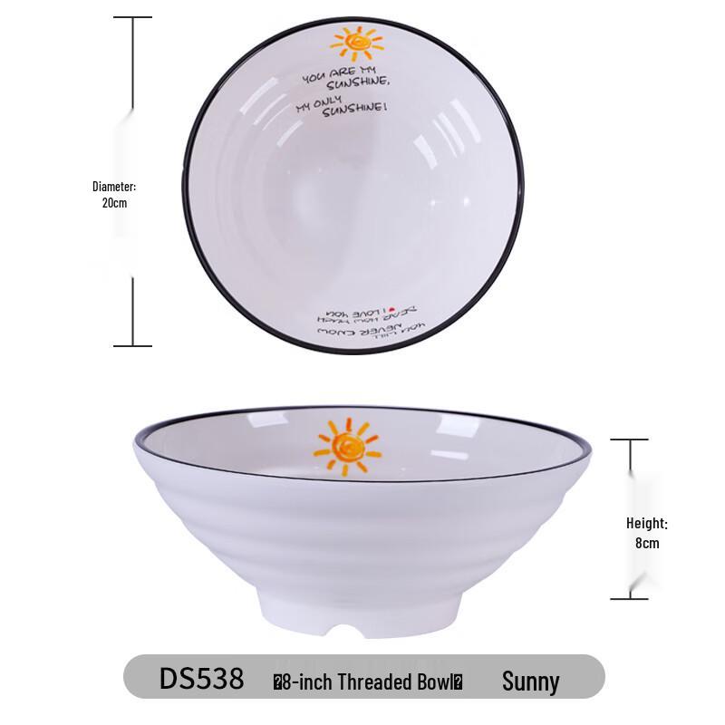 Звенящая меламиновая миска для лапши