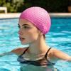 Siliconen Zwemmuts voor Volwassenen, Waterdichte Antislip Elastische Zwembad Zwemmuts, Effen Kleur Mannen Vrouwen Badmuts voor Lang en Kort Haar