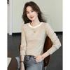 Demana Women's Striped Long Sleeve Round Neck T-shirt