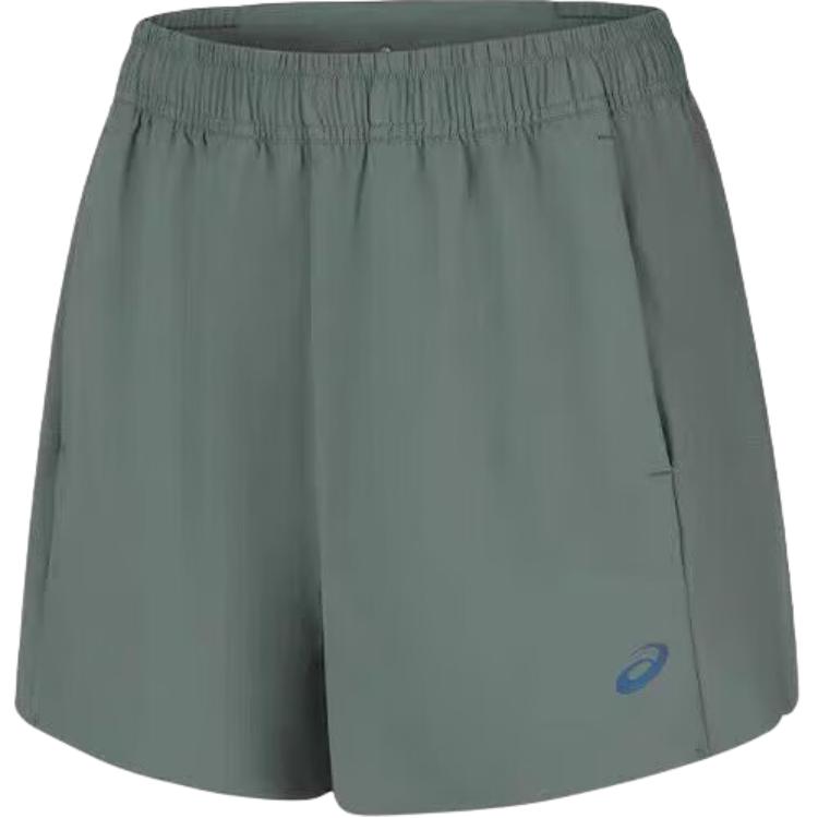 

New ASICS Sports Shorts Women s Dark Green/Gray 2012D385-400 L