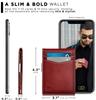 Serman Brands Money Clip Wallet Slim Front Pocket RFID Blocking Card Holder Minimalist Bifold - Men's