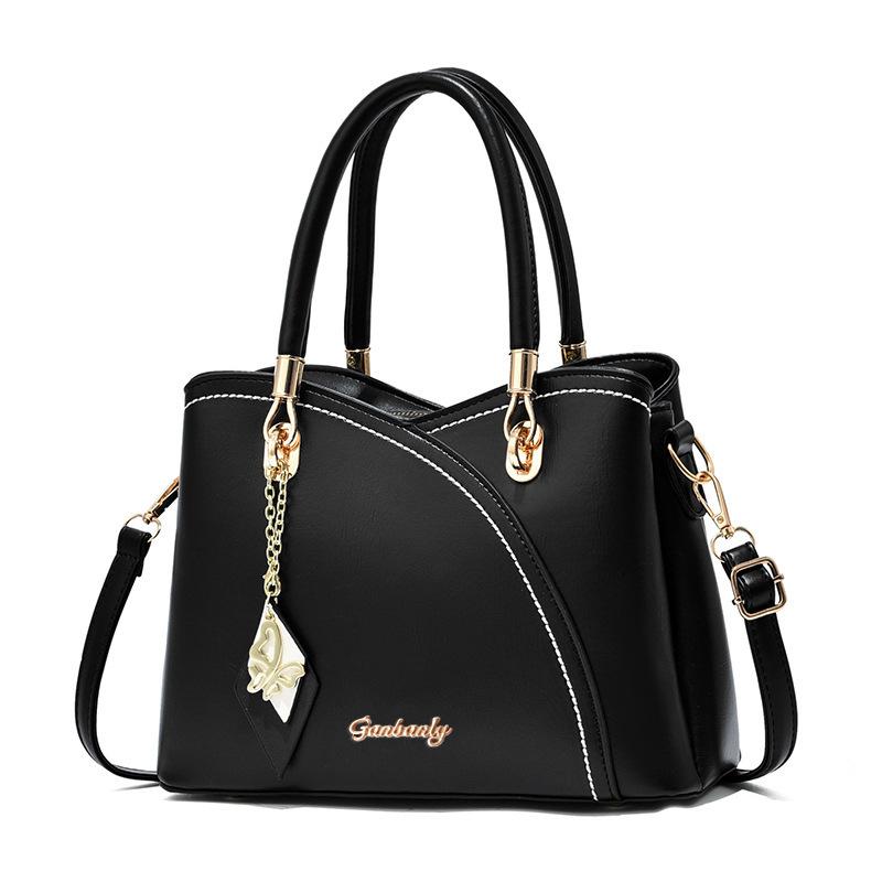 ag women's new fashion handbag large capacity plaid contrasting color women's bag shoulder messenger bag
