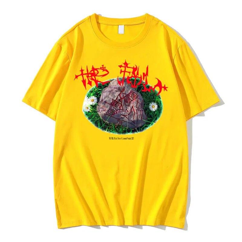 

Bladee The Fool Музыкальный альбом Футболка с графическим принтом с коротким рукавом Унисекс Женская хип-хоп Повседневная футболка в стиле Харадзюку Унисекс Рок Уличная одежда 3XL