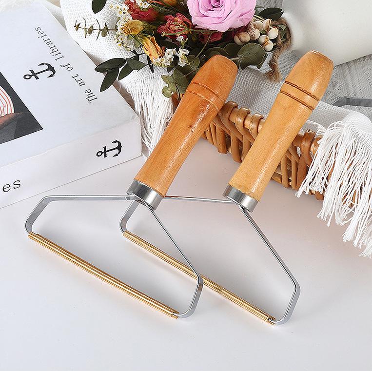 

Двусторонняя бритва из нержавеющей стали для шерсти с деревянной ручкой