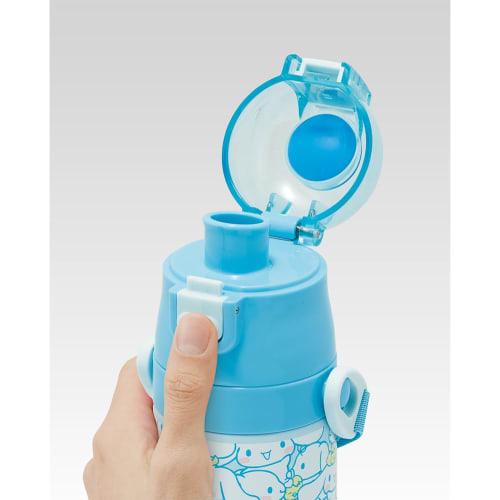 Skater Children's Stainless Steel Water Bottle Direct Drinking 470ml Cinnamoroll Ushiro Shiro Sanrio Child-friendly Lightweight Type Cold Storage Wate