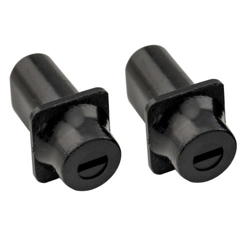 Musiclily Pro Inch-Standard Telecaster Switch Knobs, Square, for USA Fender Guitars, Black (Pack of 2)