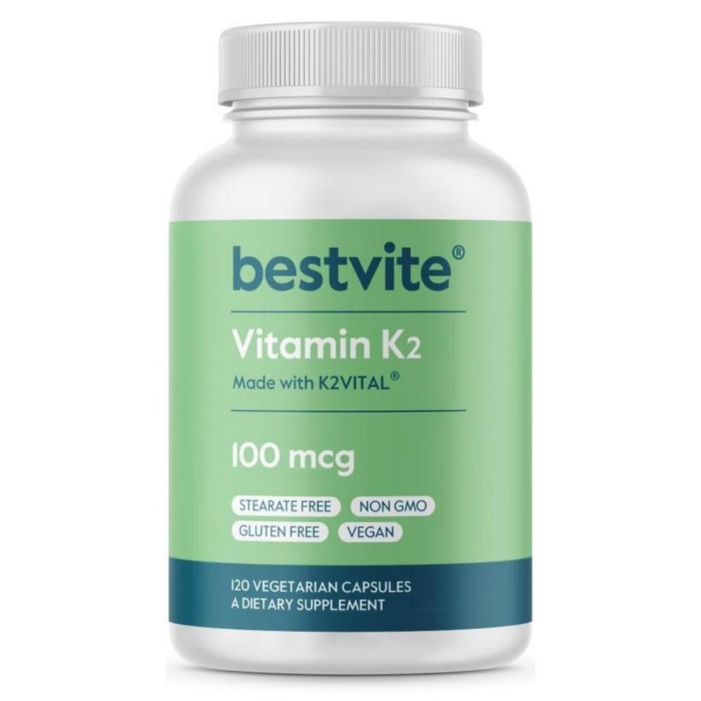 Bite Vitamin K2 100mcg MK-7 Vegetarian Capsules 120 Pcs Tablets/Capsules Unisex 1 Pcs