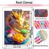 Diamond Art Painting Newly Arrived Chinese Loong Flower Diy 5d All Mosaic Jewelry CrossStitch Embroidery Set Home Decoration