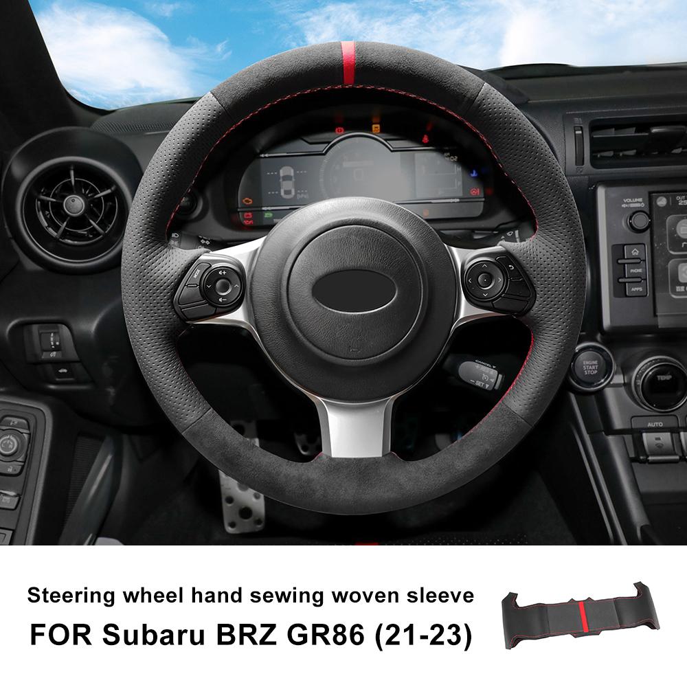 

Для Subaru BRZ Toyota GR86 2025 2025 2025 2025 2025 Замшевая оплетка на руль Автомобильная плетеная ручка Сделай сам Аксессуары для интерьера