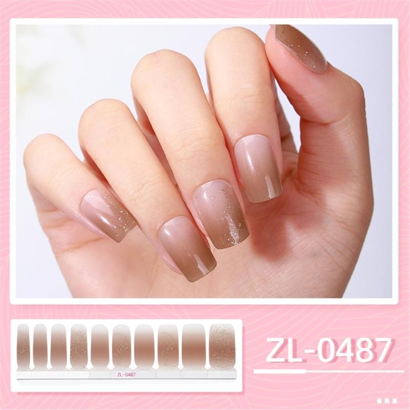 1 Sheet Nail Stickers Nail Strips Self-Adhesive DIY Nail Art Perfect for Nail Enthusiasts and Professional Manicurists