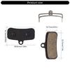 4Pair Low Noise Mountain Bikes Brake Pad SemiMetallic Bicycles Disc Brake Pads Cyclings Accessories Easy To Install