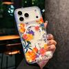 Luxury Clear Flowers For Magsafe Phone Case For iPhone 17 Air 16 15 14 13 Pro Max 16E Magnetic Wireless Charge Shockproof Cover