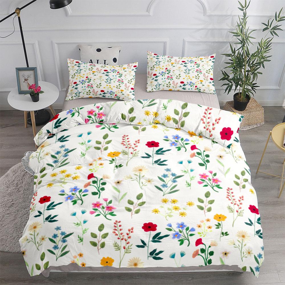 Botaniczna Sztuka Zestaw Poszwy na Kołdrę Pojedynczy Bliźniaczy Podwójny Queen King Cal King Rozmiar Zestaw Pościeli