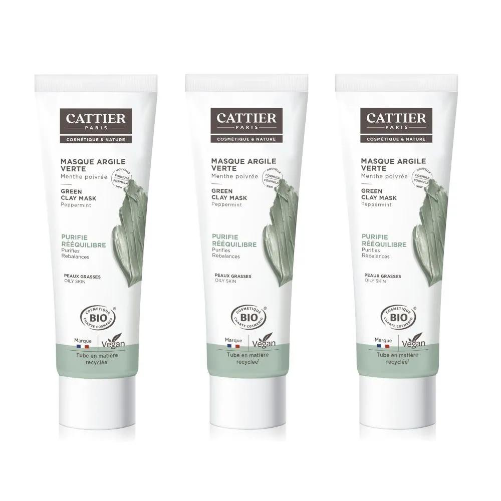 CATTIER CATTIER Peppermint Green Clay Mask 100ml x 3