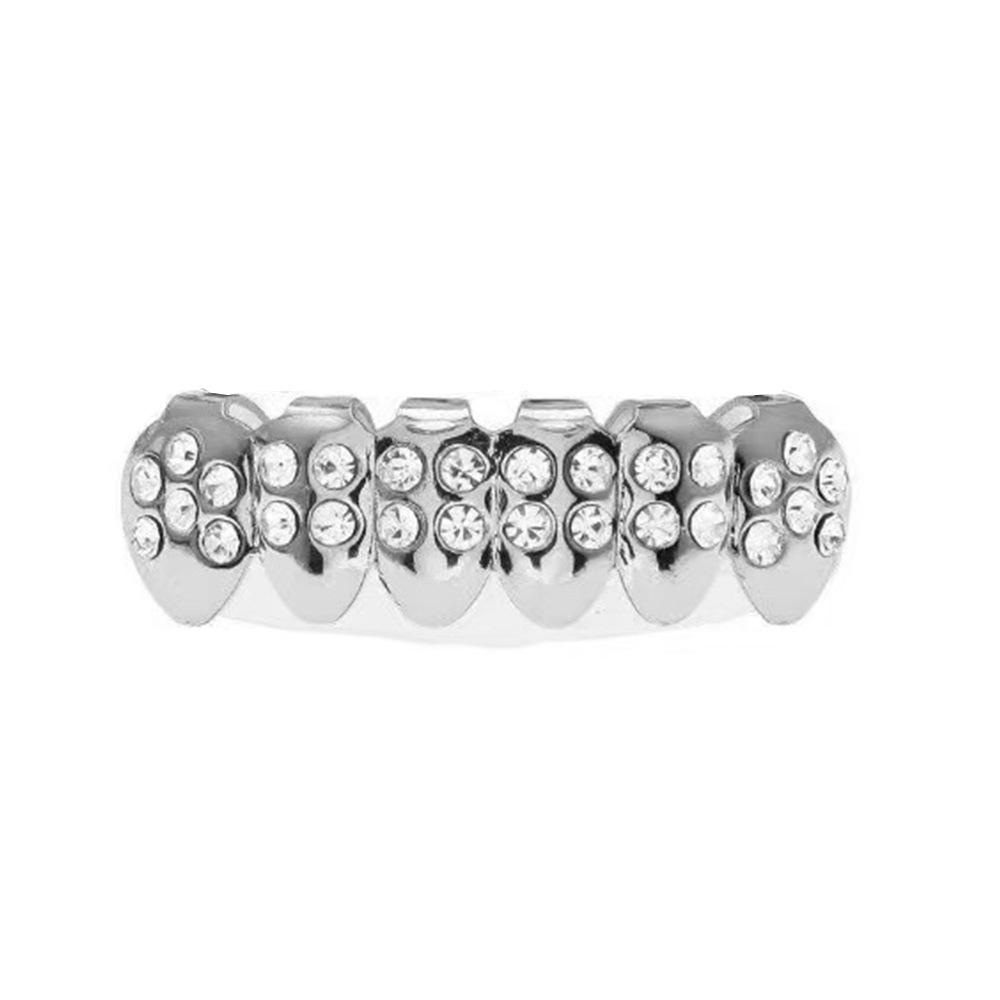 18K Gold Plated Diamond Hip Hop Grill – European Hot Seller for Christmas Performances
