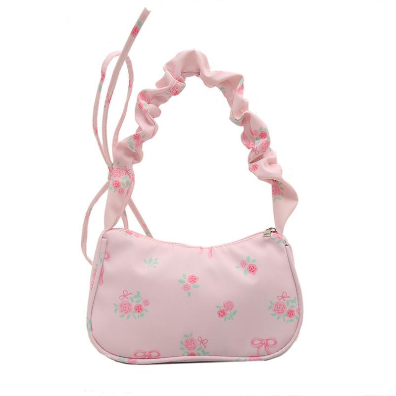 2026 Spring Summer Korean Style Crossbody Bag - Adjustable Strap, Spacious Purse with Inner Pocket, Vintage Small Handbag