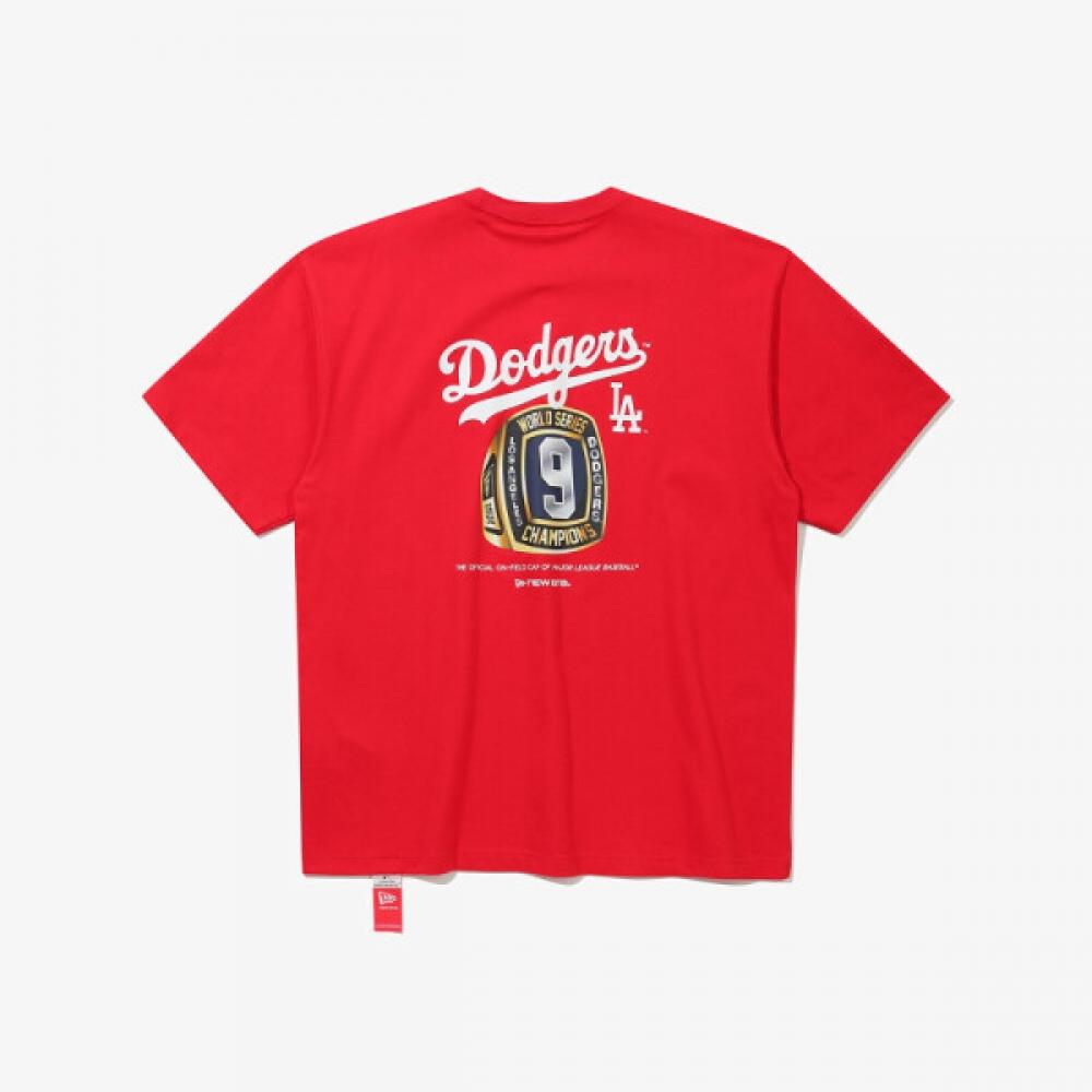 New Era Mlb La Dodgers Champions Ring T shirT Red