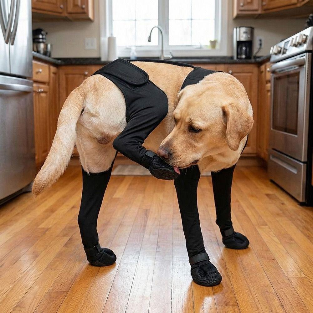 Adjustable Dog Suspender Boots Waterproof Paw Protective Footwear Outdoor Dog Shoes  Going Out