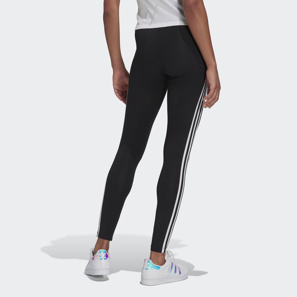Adidas Originals 3 Stripes Tight Casual Butt-Lifting Side Stripe Leggings Women Leggings Black H09426