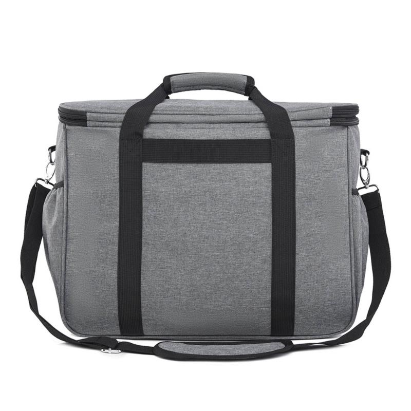 Practical Oxfords Fabric Sewing Accessories Case with Shoulder Strap Foldable Design For Handmade Craft Storage