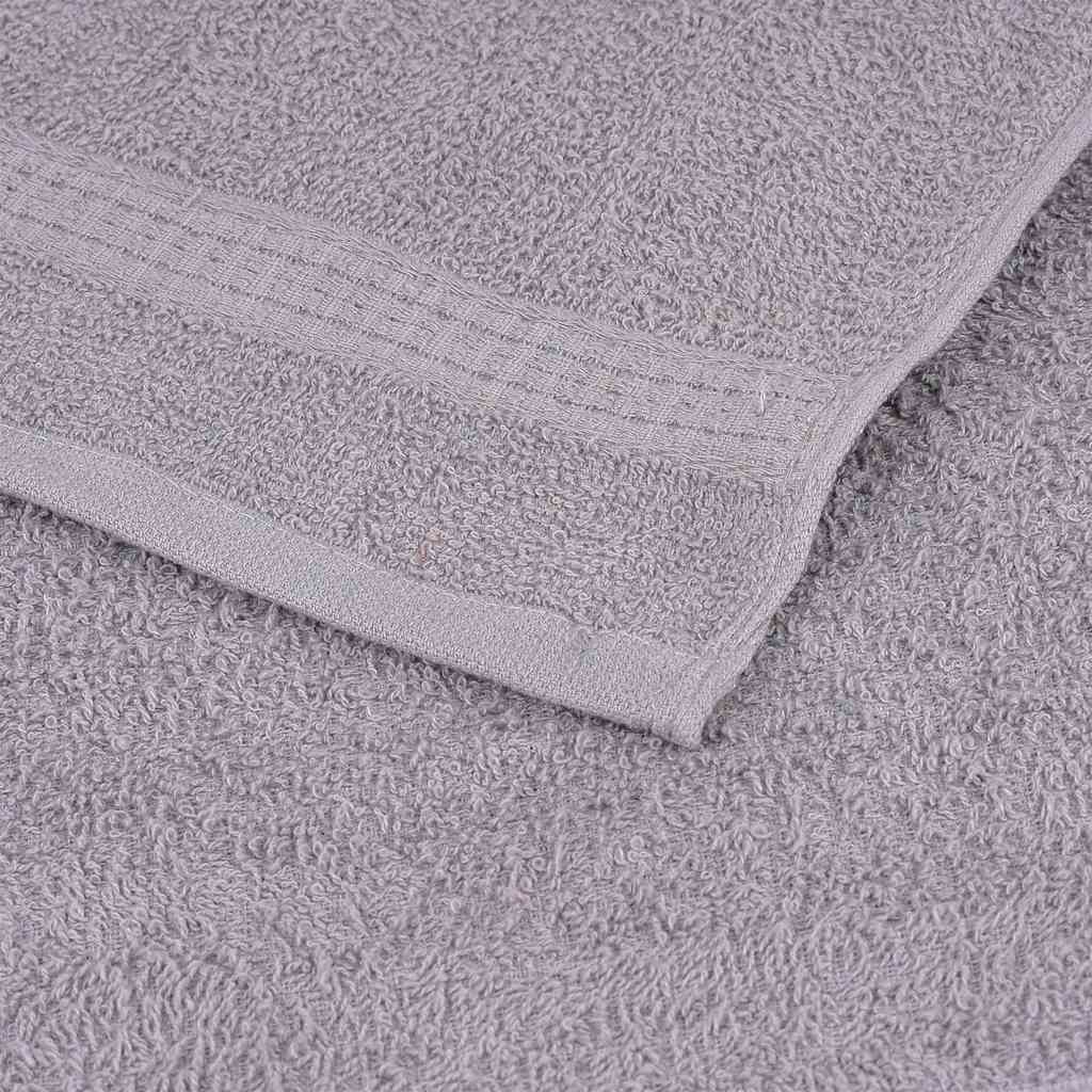 Vidaxl Ręczniki Do Rąk 10 Szt. Szare 50X100 Cm 360 Gsm 100% Bawełna