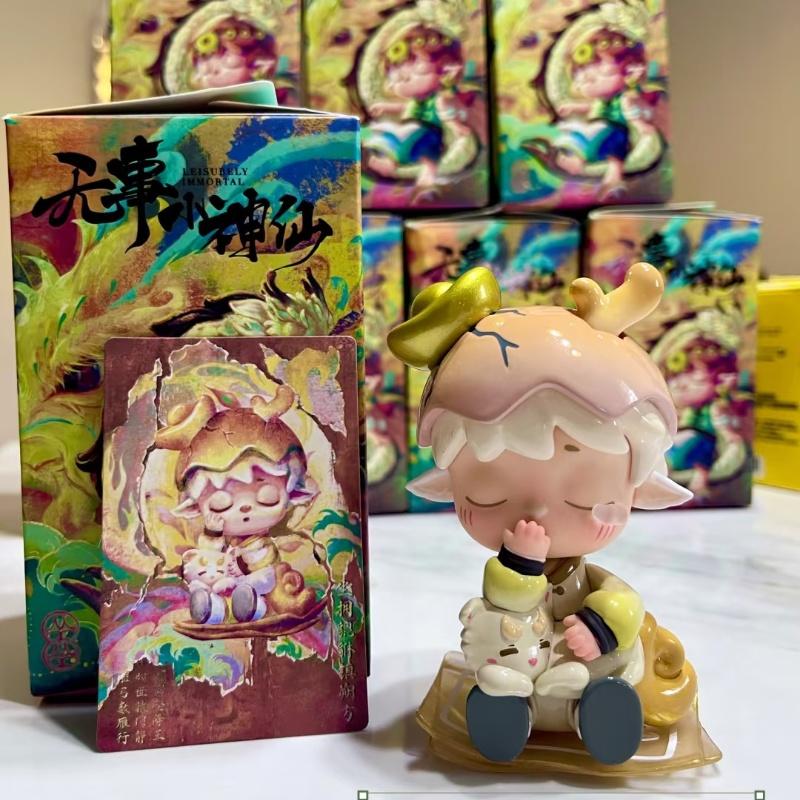 Mimi Leisurely Immortal Series Blind Box Cute Handmade Action Figure Mystery Box Model Toys Girl Birthday Gift Desktop Ornament