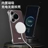 Applicable to Huawei pura70pro mobile phone case magnetic suction new p70 borderless Internet celebrity business p70ultra leather case