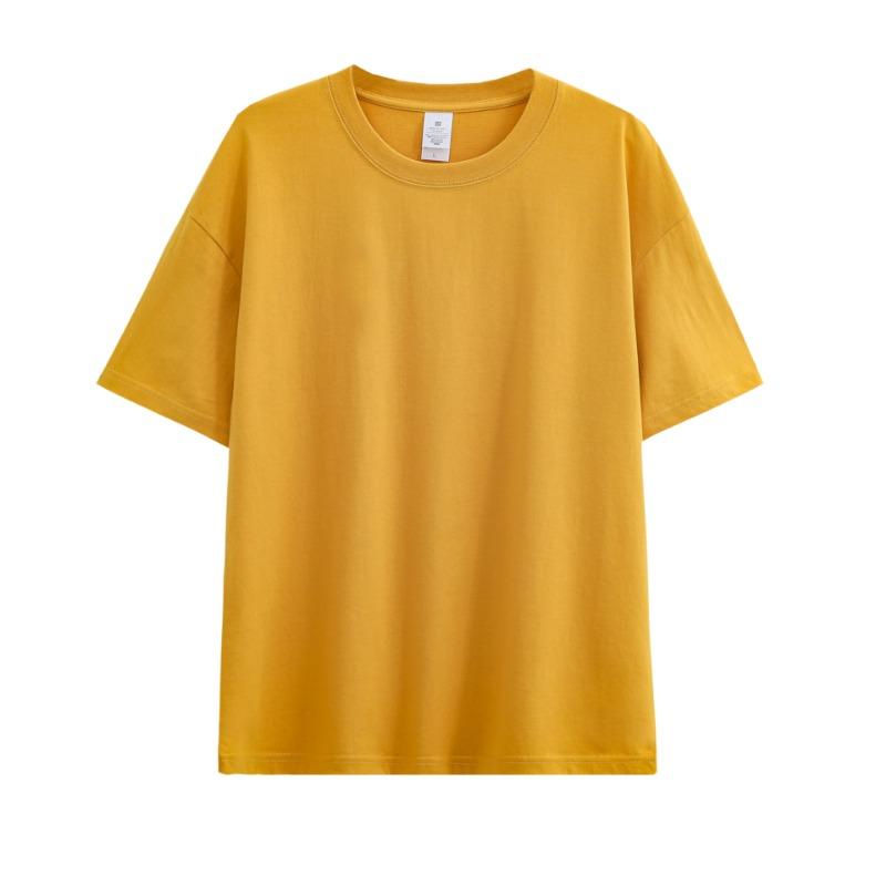 Neutral Pure Cotton T-shirt Solid Color Short Sleeved Men's Loose Round Neck T-shirt