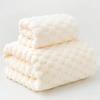 1 Set Cloudcell Coral Velvet Bath Towel Set Super Absorbent Quick Dry Sauna Bath Luxury Bathroom Gift Set Home Spa Set